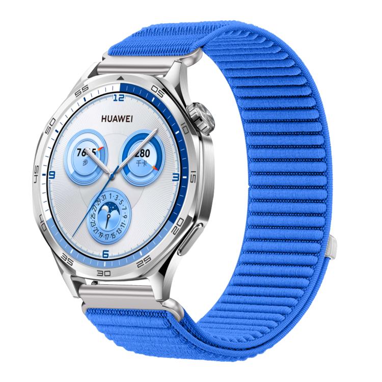 Woven Nylon Hook And Loop Fastener Metal Interface Watch Band — view 37