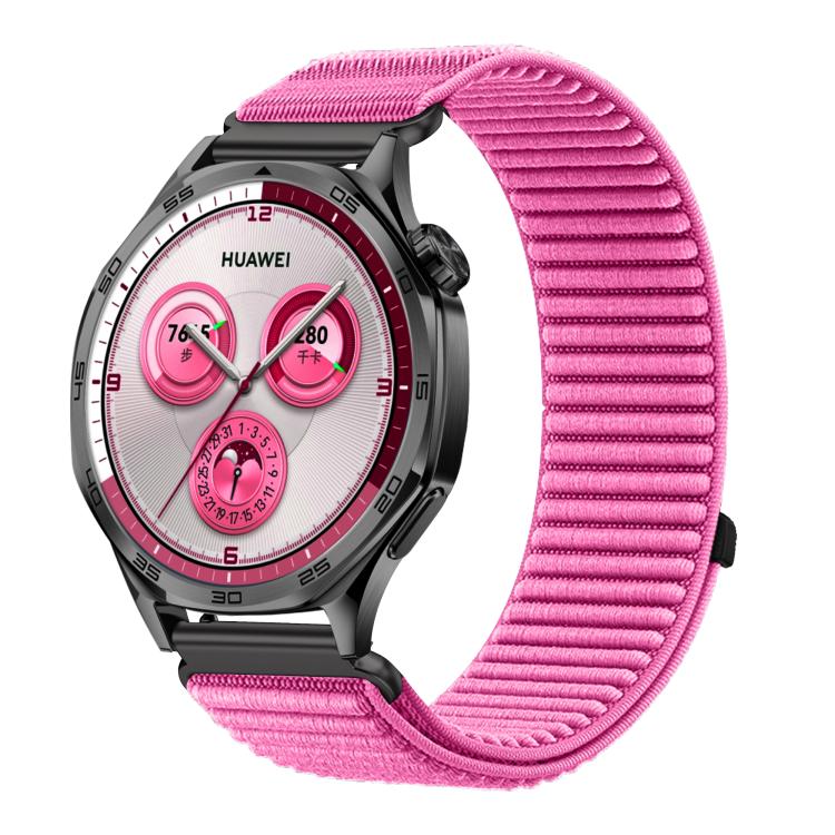 Woven Nylon Hook And Loop Fastener Metal Interface Watch Band — view 45
