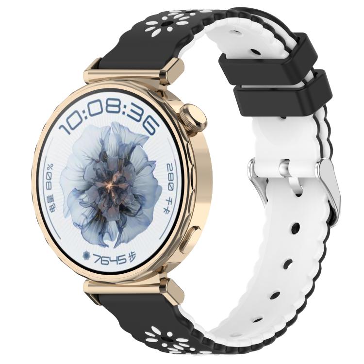 Two Color Sunflower Silicone Watch Band — view 21