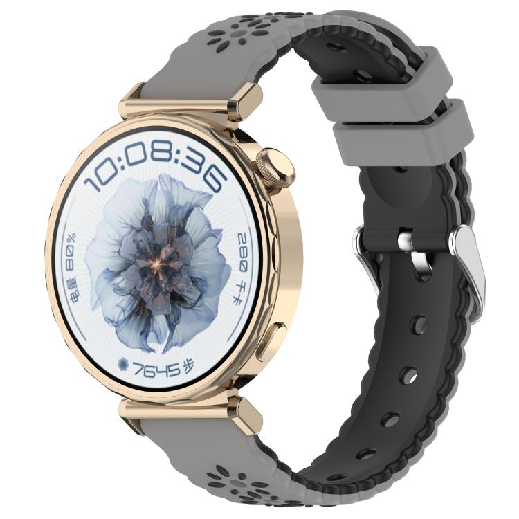 Two Color Sunflower Silicone Watch Band — view 22