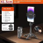 P15T Mini Portable Selfie Stick Photography Bluetooth Phone Stand Tripod — Black
