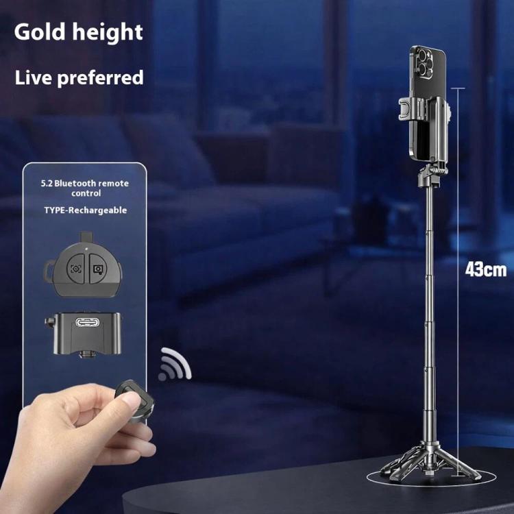 P15T Mini Portable Selfie Stick Photography Bluetooth Phone Stand Tripod — view 7