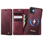 CaseMe C49 MagSafe RFID Blocking Detachable Wallet Leather Phone Case
