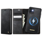CaseMe C49 MagSafe RFID Blocking Detachable Wallet Leather Phone Case