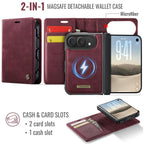 CaseMe C49 MagSafe RFID Blocking Detachable Wallet Leather Phone Case