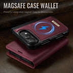 CaseMe C49 MagSafe RFID Blocking Detachable Wallet Leather Phone Case