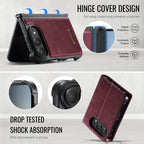 CaseMe C49 MagSafe RFID Blocking Detachable Wallet Leather Phone Case