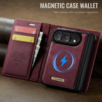 CaseMe C49 MagSafe RFID Blocking Detachable Wallet Leather Phone Case