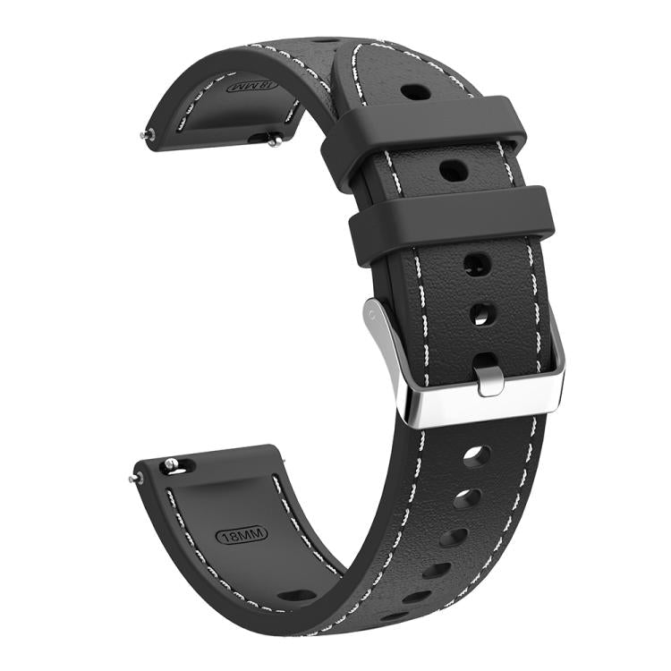 Stitched Silicone Watch Band