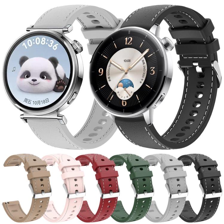 Stitched Silicone Watch Band