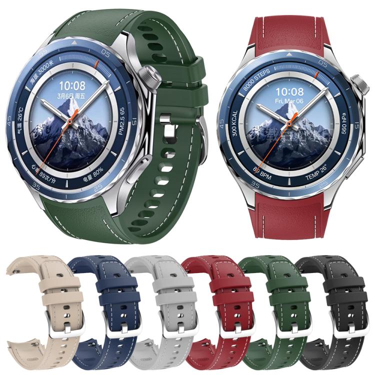 Stitched Silicone Watch Band