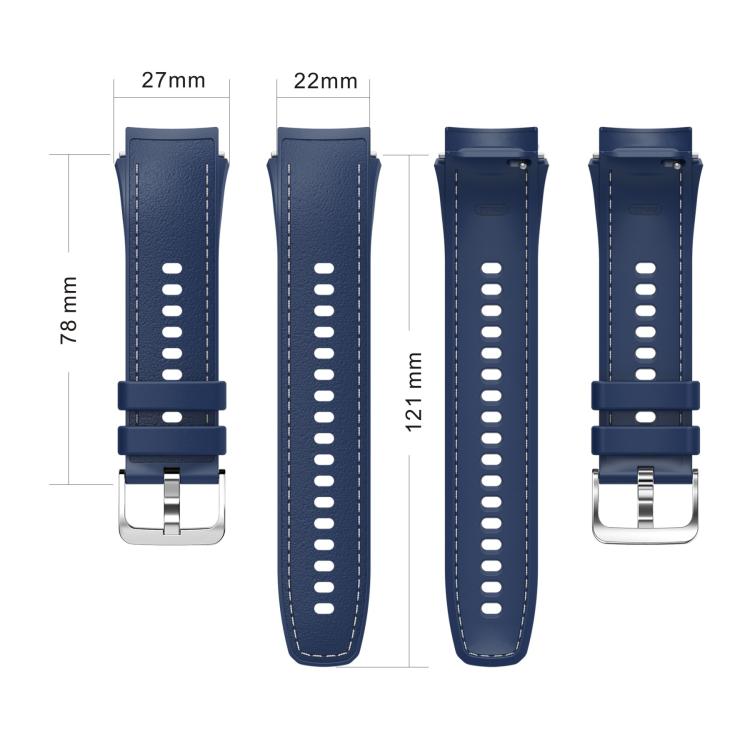 Stitched Silicone Watch Band