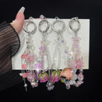 Rose Real Flower Double-Layer Mobile PhoneChain