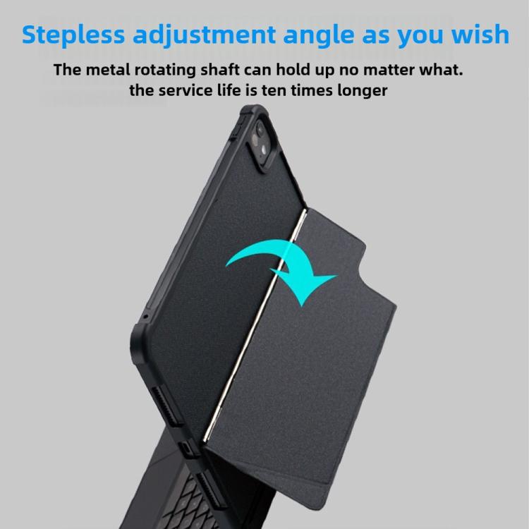 Magnetized Separation Of The Wonderful Control Keyboard Four Corners Of The Drop-Proof PU Protective Case