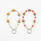Luminous Persimmon Crystal Phone Chain — view 4