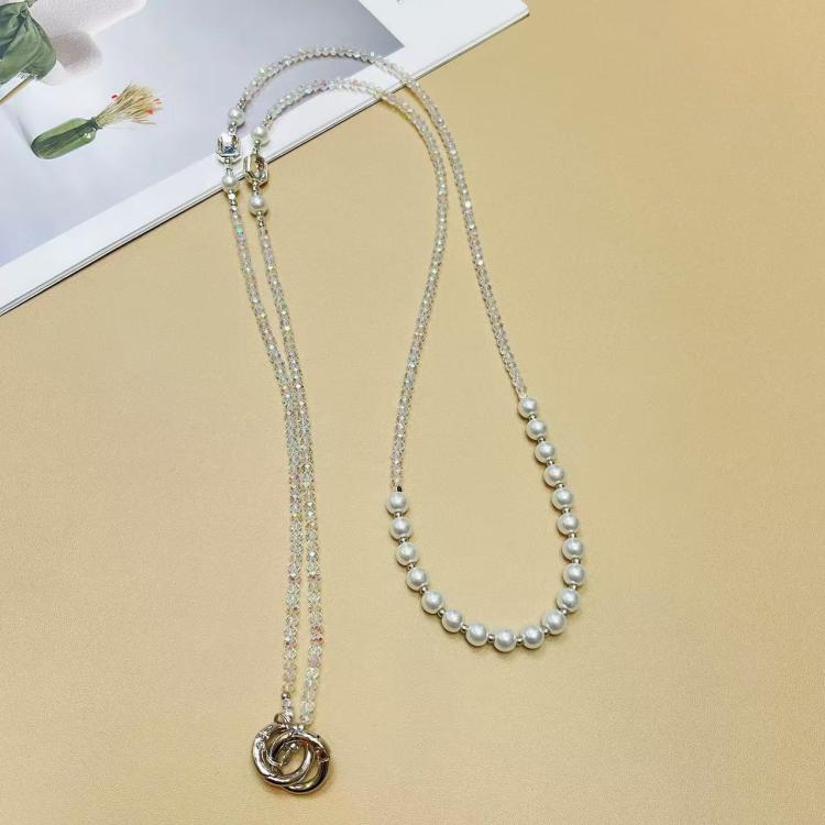 Crystal Pearl Mobile Phone Long Chain — view 11