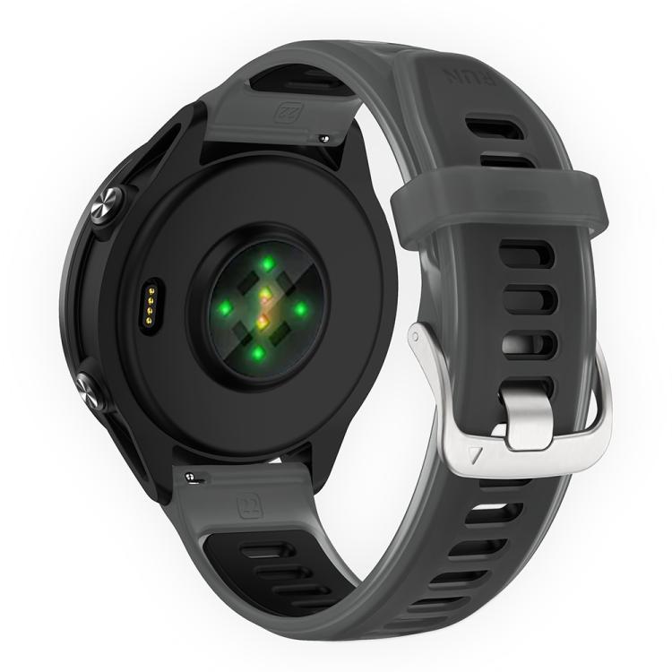 Silver Steel Buckle Translucent Color Silicone Watch Band
