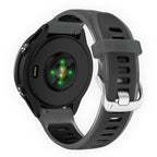 Silver Steel Buckle Translucent Color Silicone Watch Band