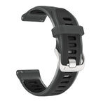 Silver Steel Buckle Translucent Color Silicone Watch Band