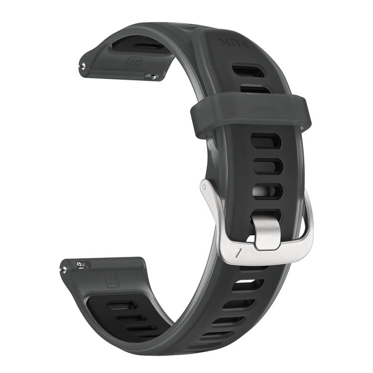 Silver Steel Buckle Translucent Color Silicone Watch Band