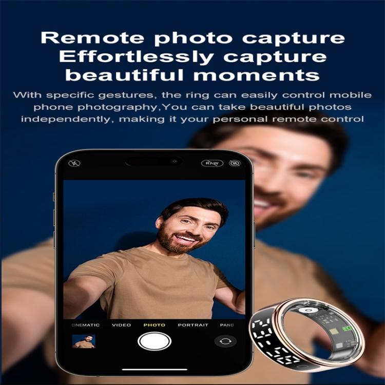 R13 SIZE 13 Smart Ring, Support Heart Rate / Blood Oxygen / Sleep Monitoring / Motion Sensing Game