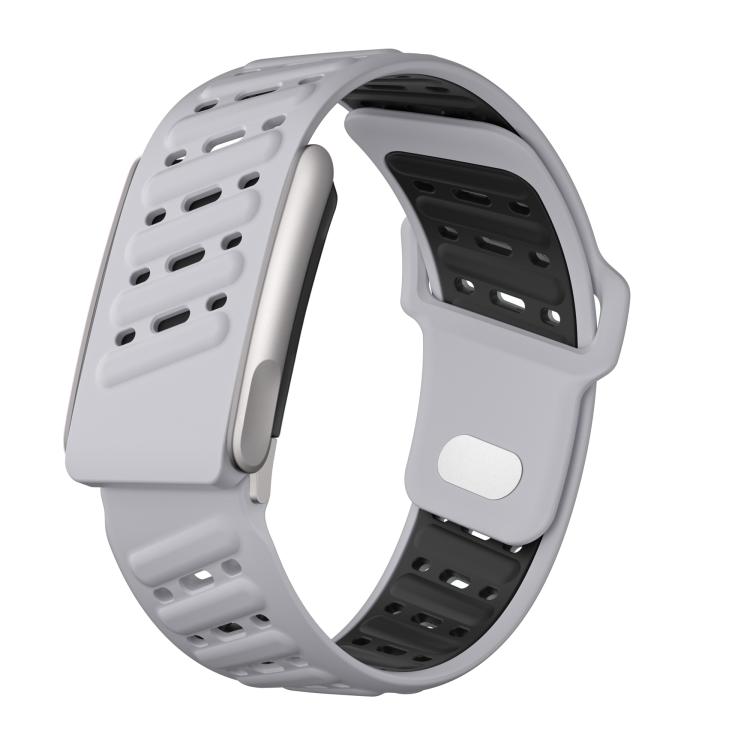 Reverse Buckle Sports Breathable Silicone Watch Band — Starlight