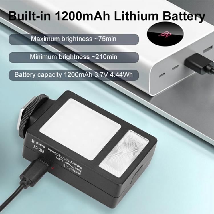 FL15 Camera External Photography Mini Flash Light Professional Portable Hot Shoe LED Light — view 5