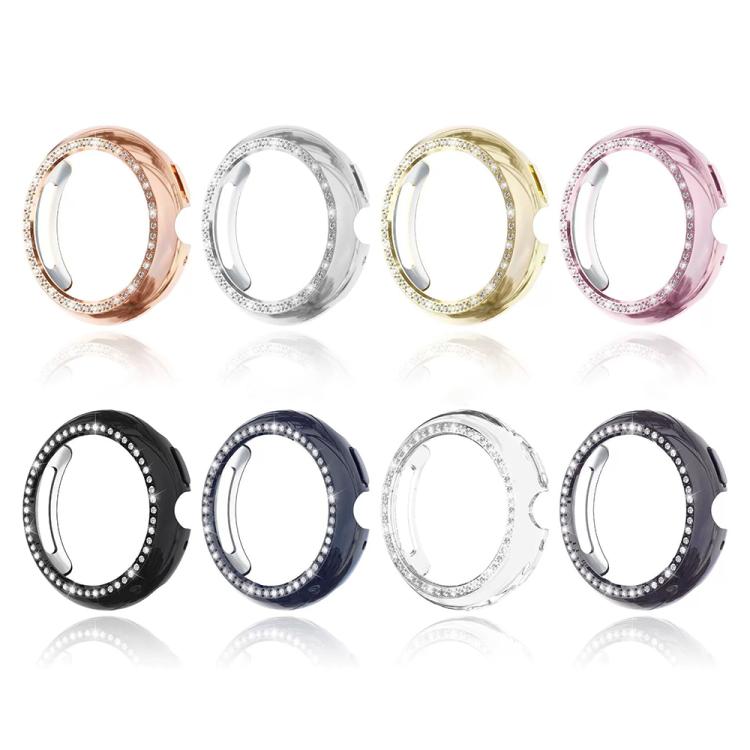 Single Row Diamond Hollow PC Watch Protective Cover