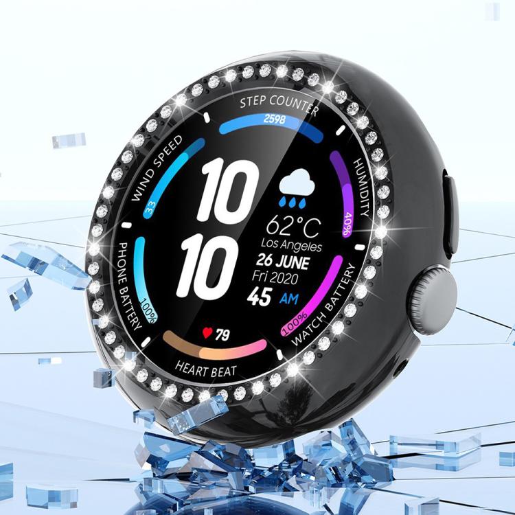 Single Row Diamond Hollow PC Watch Protective Cover