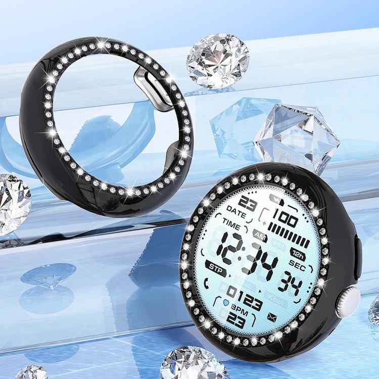 Single Row Diamond Hollow PC Watch Protective Cover