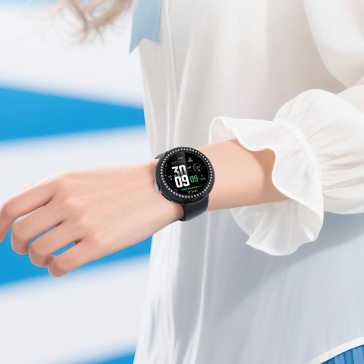 Single Row Diamond Hollow PC Watch Protective Cover