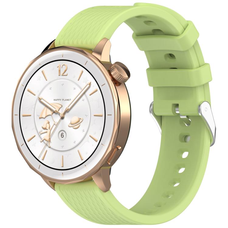 Rhombic Texture Groove Silicone Watch Band — Ink Blue