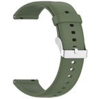 Solid Color Silicone Watch Band — Dark Green