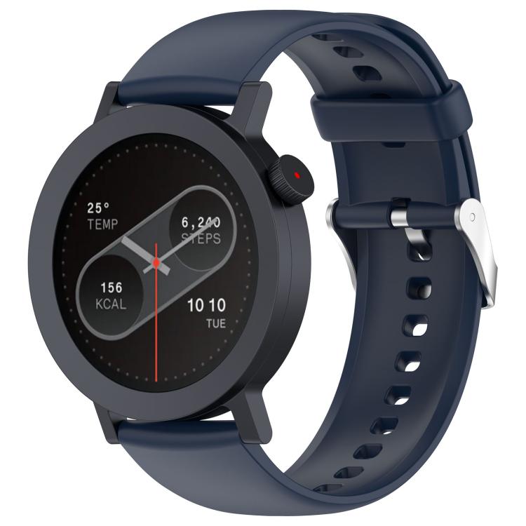 Solid Color Silicone Watch Band — Black