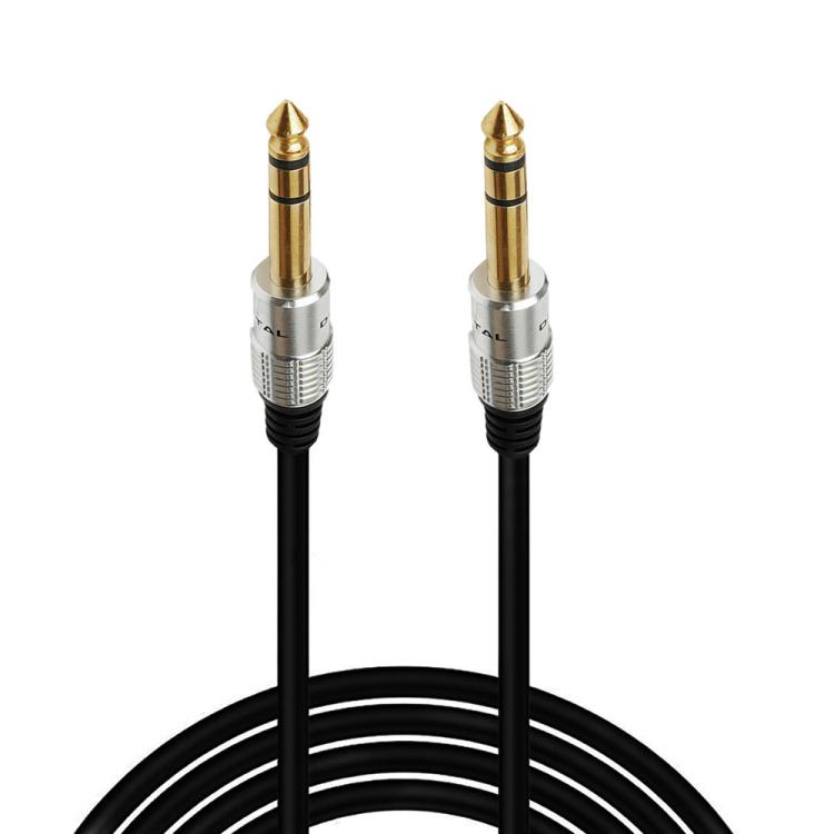 JUNSUNMAY 6.35mm 1/4 inch Male to Male Stereo Headphone Guitar Extension Cable Cord — 0.3m