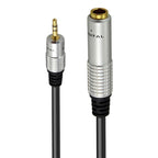 JUNSUNMAY 6.35mm Female to 3.5mm TRS Male Stereo Audio Cable Guitar Cord