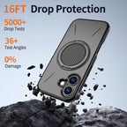 Kalebol Magnetic MagSafe Rotation Holder PC Phone Case — For iPhone 15 Pro Max
