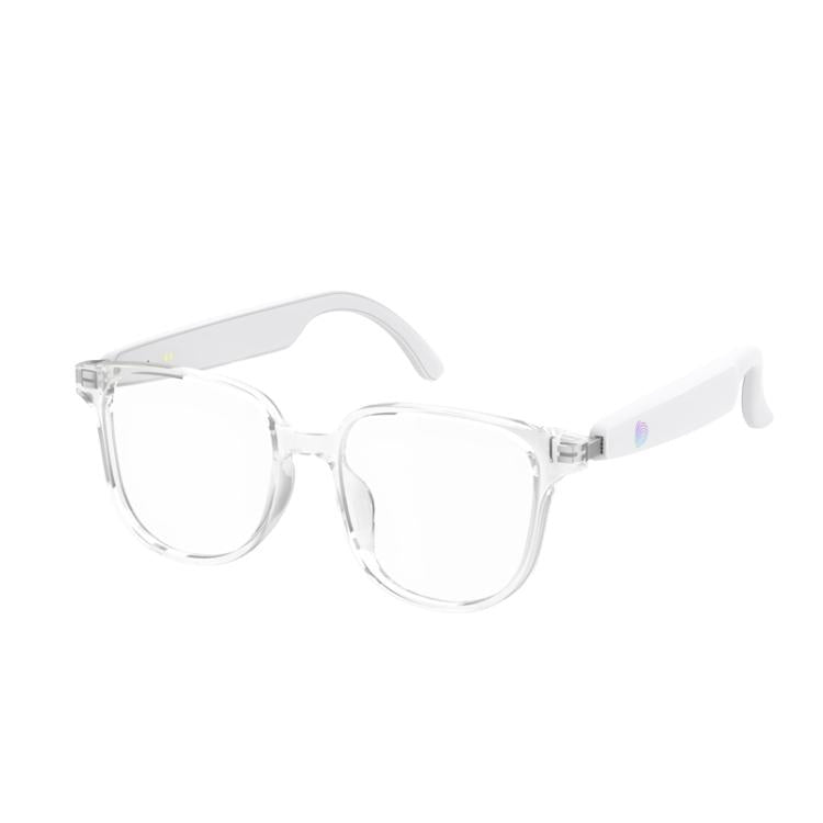 GL08 Smart Glasses, Support Touch Control / Built-in Call Microphone / Open Style Audio Experience — White