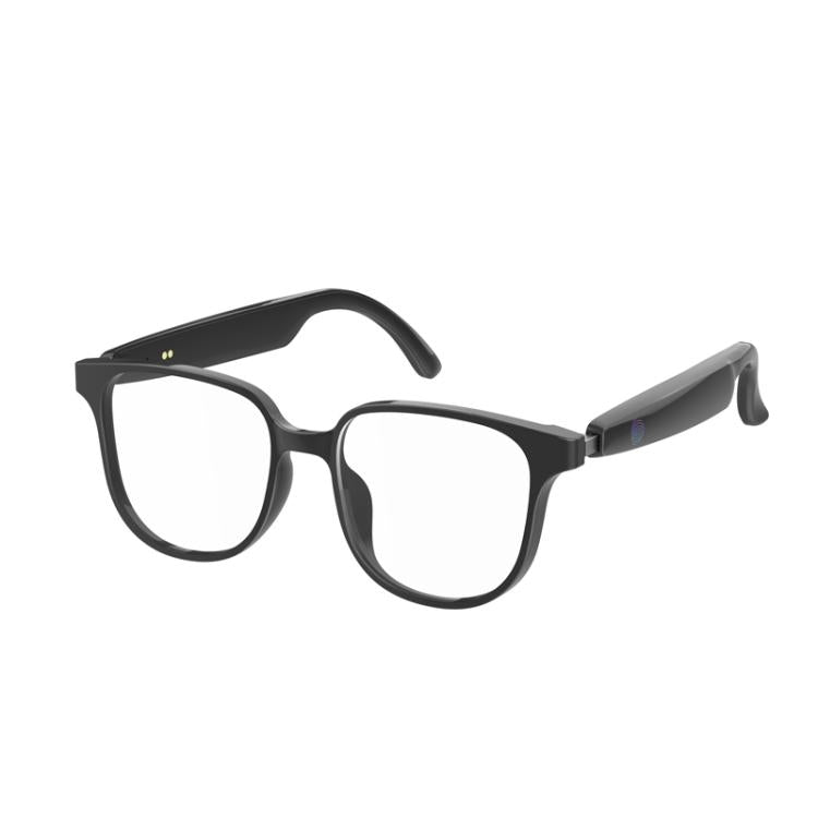 GL08 Smart Glasses, Support Touch Control / Built-in Call Microphone / Open Style Audio Experience — Black White