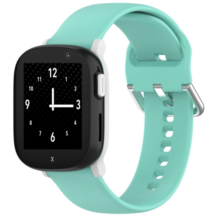For Xplora X6PLAY Kids Smart Phone Watch Solid Color Silver Buckle Silicone Watch Band — view 20