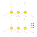 JUNSUNMAY 6pcs Sweeper Triangle Side Brush for iRobot Roomba 600 Series