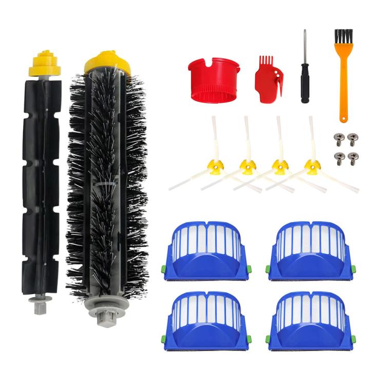 JUNSUNMAY 14pcs/Set Sweeper Replacement Parts Kit for iRobot Roomba 600 Series