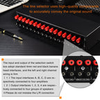 B075 4 Input 4 Ooutput Power Amplifier Speaker Selector Switcher, 300W Sound Quality Per Channel No Loss — view 8