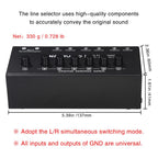 B080 6 Input 2 Output Audio Signal Selector Audio Switcher, 2-Channel Synchronous Output RCA Interface — view 8