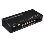 B081 6 Input 3 Outupt Audio Signal Selector Switcher Multi-channel Switcher, Fully Balanced Passive Front Active Speaker Volume Controller RCA Selector — B081