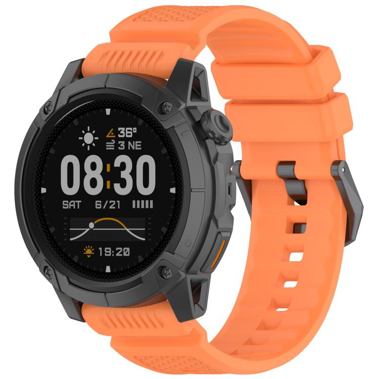 Armor Outdoor Sports Solid Color Silicone Watch Band — White