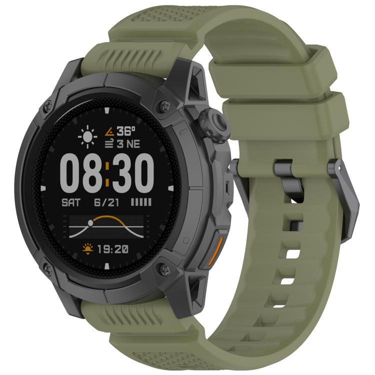 Armor Outdoor Sports Solid Color Silicone Watch Band — Orange