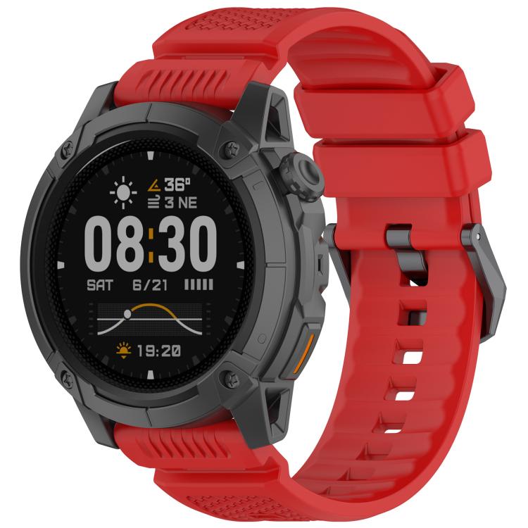 Armor Outdoor Sports Solid Color Silicone Watch Band — Pink
