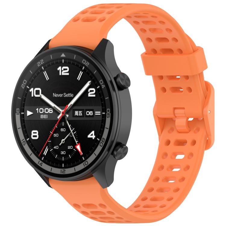 Breathable Solid Color Silicone Watch Band — Green