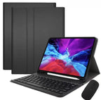 Detachable Magnetic Bluetooth Keyboard Tablet Case with Mouse